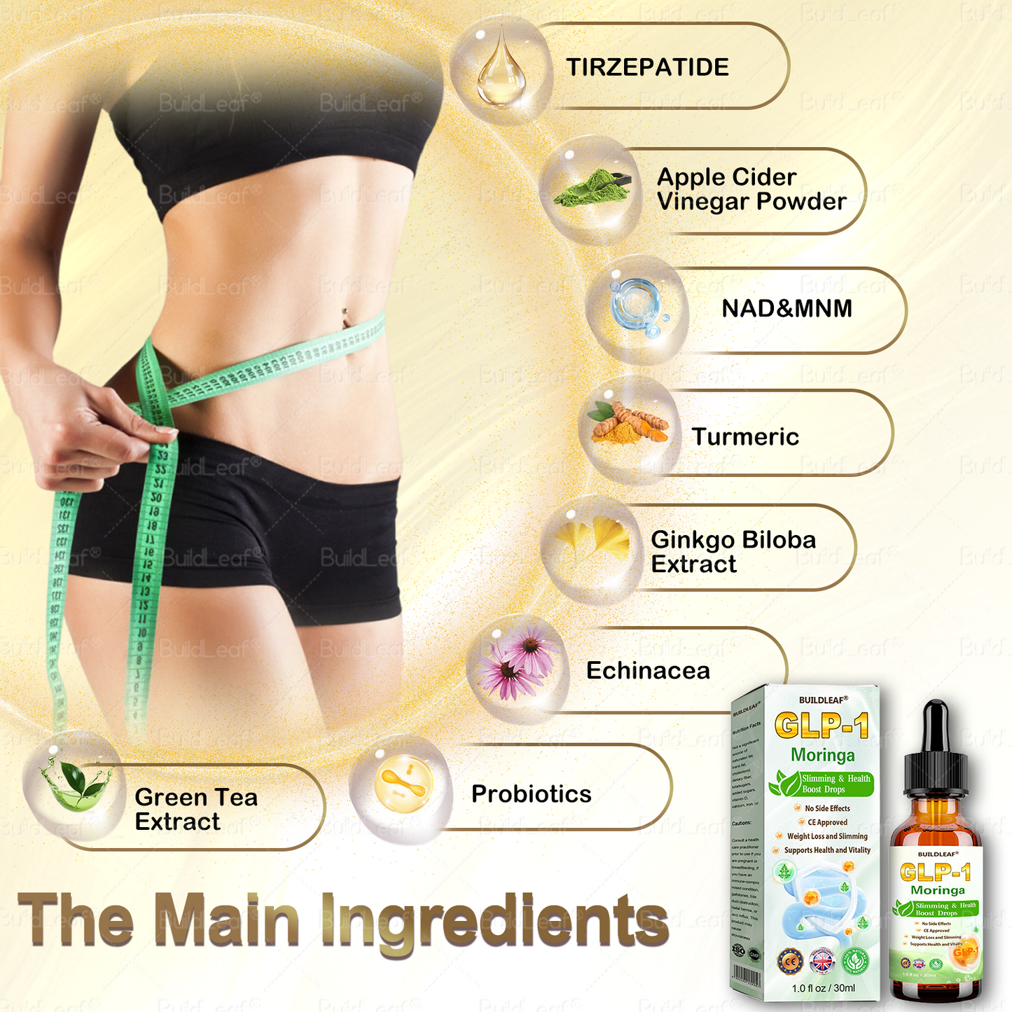 💥Official Store | BuildLeaf® TIRZEPATIDE GLP-1 Herbal Oral Liquid 👨⚕️(Foodgrade Fat Burner - Developed by British Obesity Society)